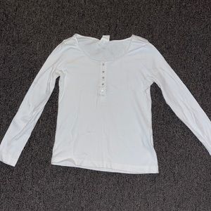 White ribbed long sleeve
